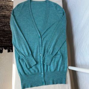 J. Crew Teal Cardigan Sweater